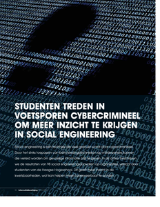 Studenten treden in voetsporen cybercrimineel om meer inzicht te krijgen in social engineering