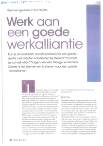 Werk aan een goede werkalliantie