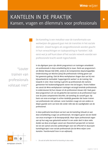 Kantelen in de praktijk. Kansen, vragen en dilemma's voor professionals. Wmo-wijzer