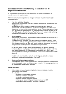Expertisecentrum Conflicthantering en Mediation van de Hogeschool van Utrecht
