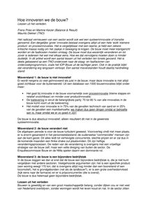 Hoe innoveren we de bouw? Lessen uit het verleden