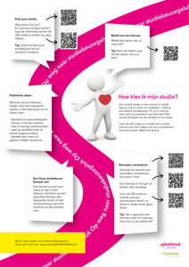 Poster Studiekeuzegeluk met Route