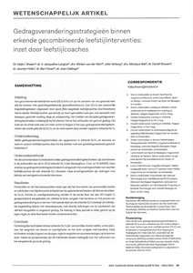 Gedragsveranderingsstrategieën binnen erkende gecombineerde leefstijlinterventies: inzet door leefstijlcoaches
