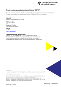 Onderzoeksrapport Jeugdsportfonds ‘16/’17