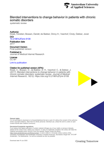 Blended interventions to change behavior in patients with chronic somatic disorders