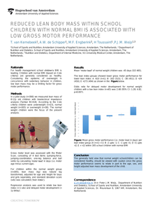 SUN-PP223: Reduced Lean Body Mass Within School Children With Normal BMI is Associated with Low Gross Motor Performance