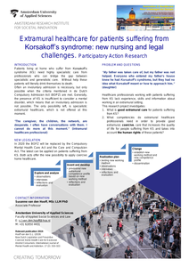 Extramural healthcare for patients suffering from Korsakoff's syndrome