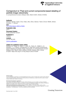 Corrigendum to “Past and current components-based detailing of particle image velocimetry