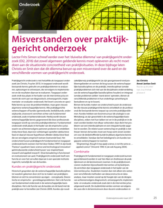 Misverstanden over praktijkgericht onderzoek