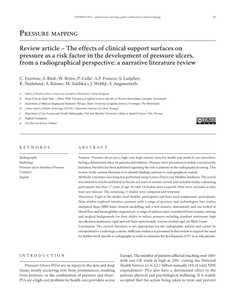 Review article – The effects of clinical support surfaces on pressure as a risk factor in the development of pressure ulcers, from a radiographical perspective: a narrative literature review
