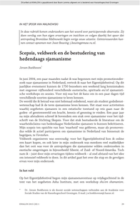 Scepsis, veldwerk en de bestudering van hedendaags sjamanisme