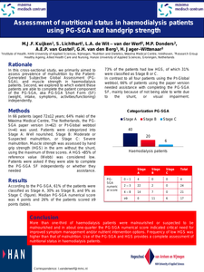 Assessment of nutritional status in haemodialysis patients using PG-SGA and handgrip strength