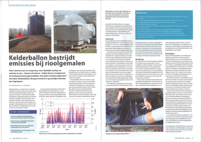 Kelderballon bestrijdt emissies bij rioolgemalen