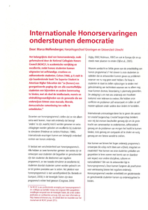 Internationale honorservaringen ondersteunen democratie