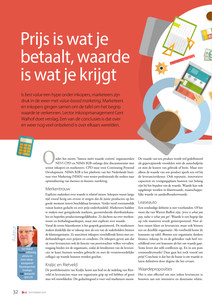 Prijs is wat je betaalt, waarde is wat je krijgt