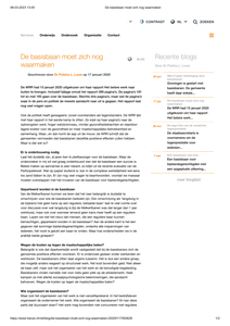 De basisbaan moet zich nog waar maken