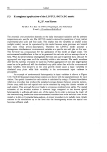 Ecoregional application of the LINTUL-POTATO model