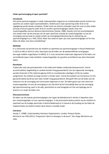 Vitale sportvereniging of open sportclub?