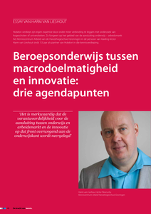 Beroepsonderwijs tussen macrodoelmatigheid en innovatie