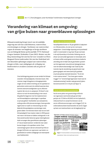 Verandering van klimaat en omgeving: van grijze buizen naar groenblauwe oplossingen