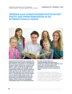 Werken aan omgevingsbewustzijn met tekstloze prentenboeken in de internationale minor