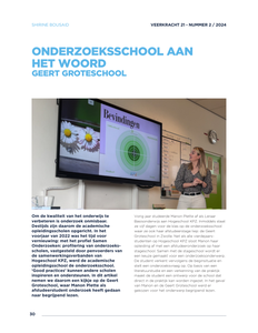 Onderzoeksschool aan het woord