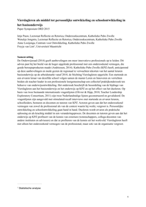 Vierslagleren als middel tot persoonlijke ontwikkeling en schoolontwikkeling in het basisonderwijs