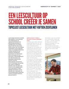 Een leescultuur op school creëer je samen