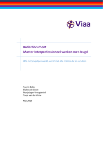 Kaderdocument Master Interprofessioneel werken met Jeugd