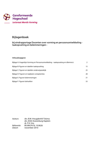Docenten over vorming en persoonsontwikkeling : een onderzoek naar taakopvatting, onderwijspraktijk, competenties, belemmeringen en behoeften