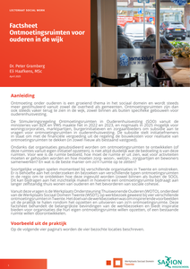 Factsheet Ontmoetingsruimten Voor Ouderen In De Wijk