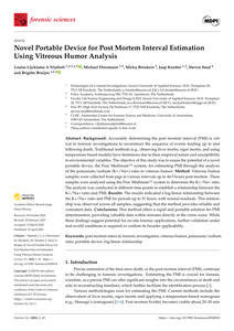 Novel portable device for post mortem interval estimation using vitreous humor analysis