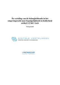 Feittypemodel van het begrip belanghebbende uit artikel 1:2 lid 1 Aeb in het omgevingsrecht