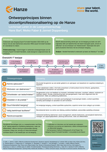 Ontwerpprincipes binnen docentprofessionalisering op de Hanze