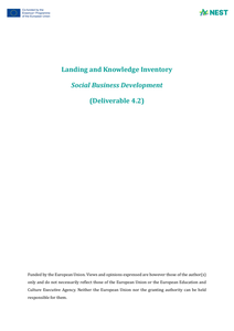 Landing and Knowledge Inventory Social Business Development