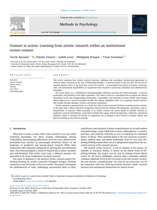 Consent in action: Learning from artistic research within an institutional review context