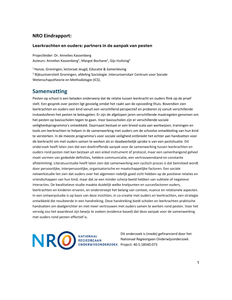 NRO Eindrapportage