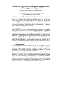 Inventarisatie van ventilatievoorzieningen in 60 zorginstellingen met het oog op pandemische paraatheid