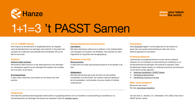 1+1=3 ‘t PASST Samen