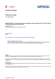 It Takes Two to Tango: A Dyadic Self-Determination Perspective on Need-Supportive Coaching