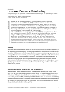 Leren voor Duurzame Ontwikkeling