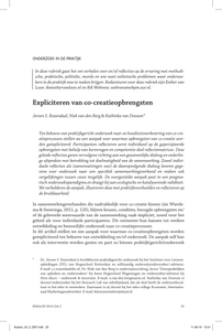 Expliciteren van co-creatieopbrensten