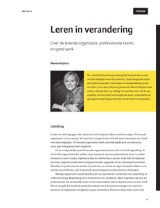 Leren in verandering