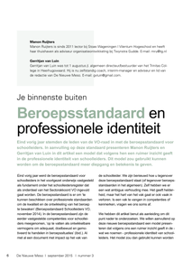 Beroepsstandaard en professionele identiteit