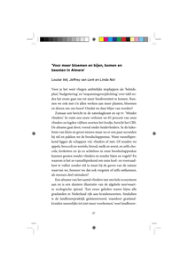 Voor meer bloemen en bijen, bomen en beesten in Almere