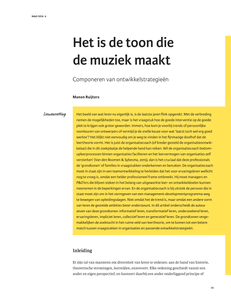 Het is de toon die de muziek maakt