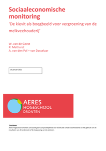 Sociaaleconomische monitoring
