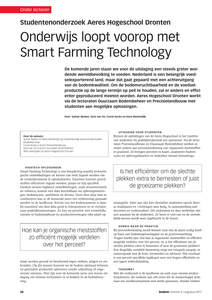 Onderwijs loopt voorop met smart farming technology