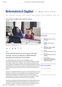 Mix van online- en offlineonderwijs heeft de toekomst