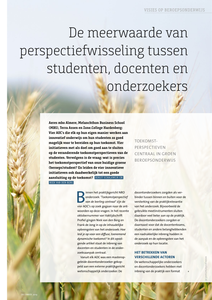 De meerwaarde van perspectiefwisseling tussen studenten, docenten en onderzoekers